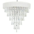 thumbnail image 2 of CWI Lighting Franca Lustre à Abat-Jour Tambour 8 Lumières avec Finition Chrome, 2 of 3