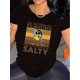 thumbnail image 1 of Nontransparent Material] Women's Casual Crew Neck T-Shirt, Polyester Blend (92% Polyester, 8% Elastane), Knit Fabric, Regular Length, with Portrait Graphic Print, for All-Season Top, Ladies T Shirts, 1 of 6