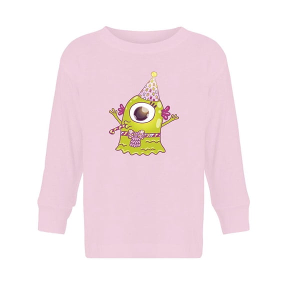 Happy Birthday Cute Monster Long Sleeve Toddler -Image by Shutterstock, 4 Toddler