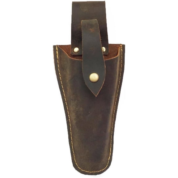 HNYG Plier Holder for Belt, Durable Leather Sheath Pouch Holder, Tool Holsters for Garden Pruning Pliers, Shears, Scissors or Knife, Brown