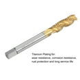 thumbnail image 4 of Unique Bargains 5/16-18 UNC High Speed Steel Machine 3 Spiral Flutes Thread Tap Titanium Plated, 4 of 5