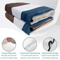 thumbnail image 4 of Queen Quilt Set 90''x96'', Blue Brown Farmhouse Lightweight Summer Bedspread Coverlet Set with 2 Pillow Shams, Vintage Retro Wooden Breathable All Season Quilt Bedding for Bedroom/Guest Room, 4 of 9