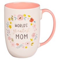 Mug Floral World's Greatest Mom, (Hardcover)