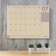July 2019 - June 2020 Kraft Numeric Large Desk Pad Monthly Calendar ...