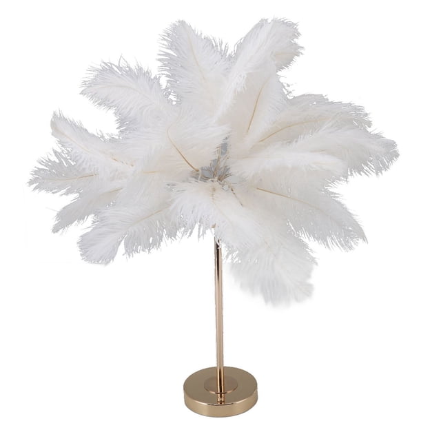 Lámpara de escritorio sensible al tacto, lámpara de mesa de plumas, lámpara de plumas táctil, lámpara de escritorio recargable por USB, los mejores materiales Jadeshay A