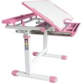 thumbnail image 2 of wecan Kids Ergonomic Study Desk and Chair 2-Piece Activity Table and Chair Set, Pink, 2 of 3