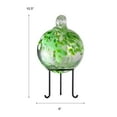 thumbnail image 3 of Dale Tiffany AC23219-D6 Rainbow Tree of Life Hand Blown Art Glass Ornament Witch Globe Gazing Ball, Celtic, 6" Diameter with Stand, 3 of 5