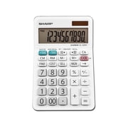 Sharp Calculators EL-330WB with LCD displays Professional Desktop Calculator, White