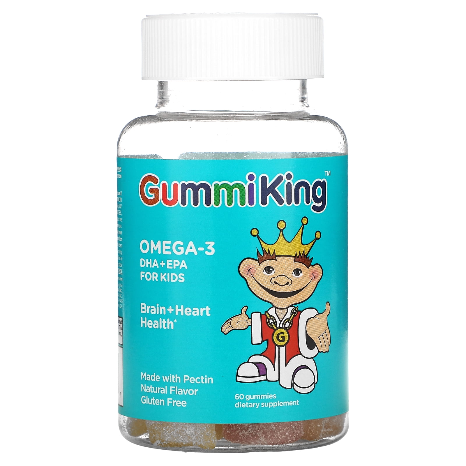 Omega3 DHA + EPA for Kids, Strawberry, Orange and Lemon, 60 Gummies
