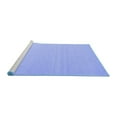 thumbnail image 2 of Ahgly Company Machine Washable Indoor Square Abstract Blue Contemporary Area Rugs, 6' Square, 2 of 4
