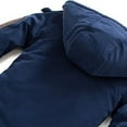 thumbnail image 5 of Miluxas Boy's Waterproof Ski Jacket Warm Fleece Hooded Winter Snow Coat Navy 7-8 Years, 5 of 7