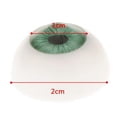 thumbnail image 4 of 8pc Realistic Half Round Hollow Fake Eyes Eyeball Prop Horror 20mm, 4 of 7