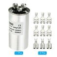 thumbnail image 3 of Uxcell 35+5uf 35/5MDF 370/440Fan Start Capacitor, CBB65 Circular Dual Run Capacitor with Connecting Terminal, 3 of 5