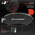 thumbnail image 2 of A-Premium Front and Rear Ceramic Disc Brake Pads Set Compatible with Select Nissan Models - Sentra 2013-2017, 8 Pcs, 2 of 6