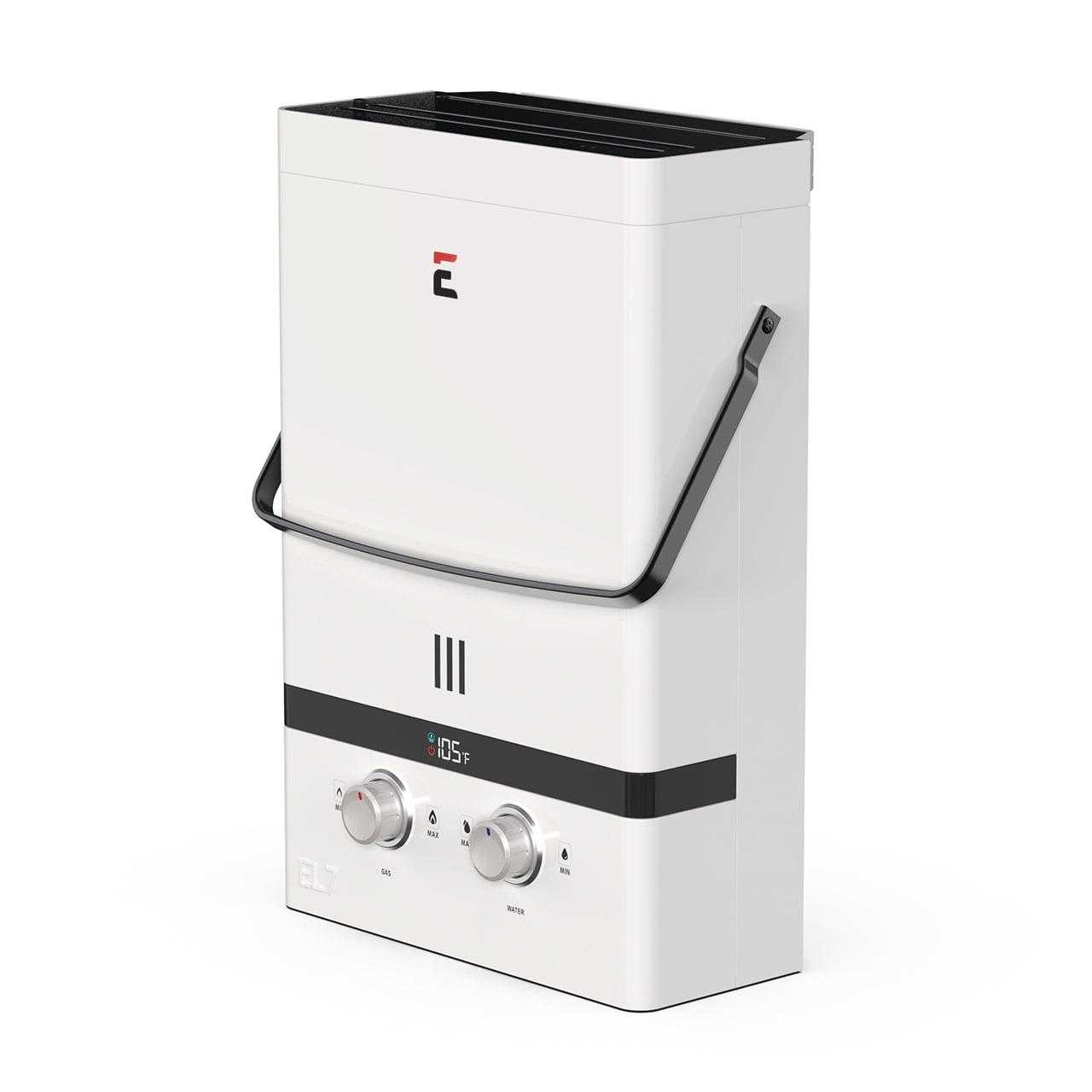 Eccotemp Luxé 1.85 GPM Chauffe-eau portatif extérieur sans réservoir avec pompe et crépine EccoFlo Diaphragme 12V