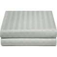 thumbnail image 6 of Fitted Sheet 1 Piece Only - 12" Inch Deep Pocket Queen Size Sheets - 400 TC Egyptian Cotton Super Elastic Bottom Mattress Covers & Protectors - Deep Pocket Fitted Sheet - Light Grey Stripe., 6 of 6