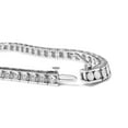 thumbnail image 2 of Haus of Brilliance .925 Sterling Silver 1/4 Cttw Womens Miracle Set Round cut Box Clasp Diamond and Bead Link 7.25" Tennis Bracelet (I-J Color, I2-I3 Clarity), 2 of 7