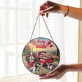 thumbnail image 2 of Be My Valentine's Cavalier King Charles Spaniel Truck Full of Love Balloon Stained Glass Suncatcher Dog Lover Gifts Window Hanging Sign Decor - 02029, 2 of 5