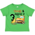 thumbnail image 3 of Inktastic Three and Digging It Bulldozer 3rd Birthday Boys or Girls Toddler T-Shirt, 3 of 5