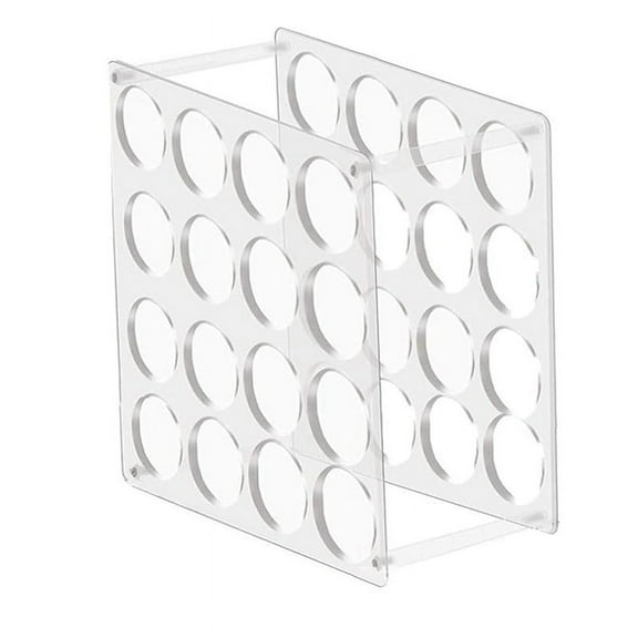 Vinyl Roll Storage Rack Sturdy Acrylic Vinyl Roll Holder Organization Multifunctional Craft Art Gift Wrap Storage 16Hole Acrylic Transparent