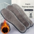 thumbnail image 4 of 2 Pairs Winter Warm Plush Insoles Thicken Faux Fur Fleece Shoes Insert Fluffy Thermal Shoe Pads for Men Women Boot, 4 of 8