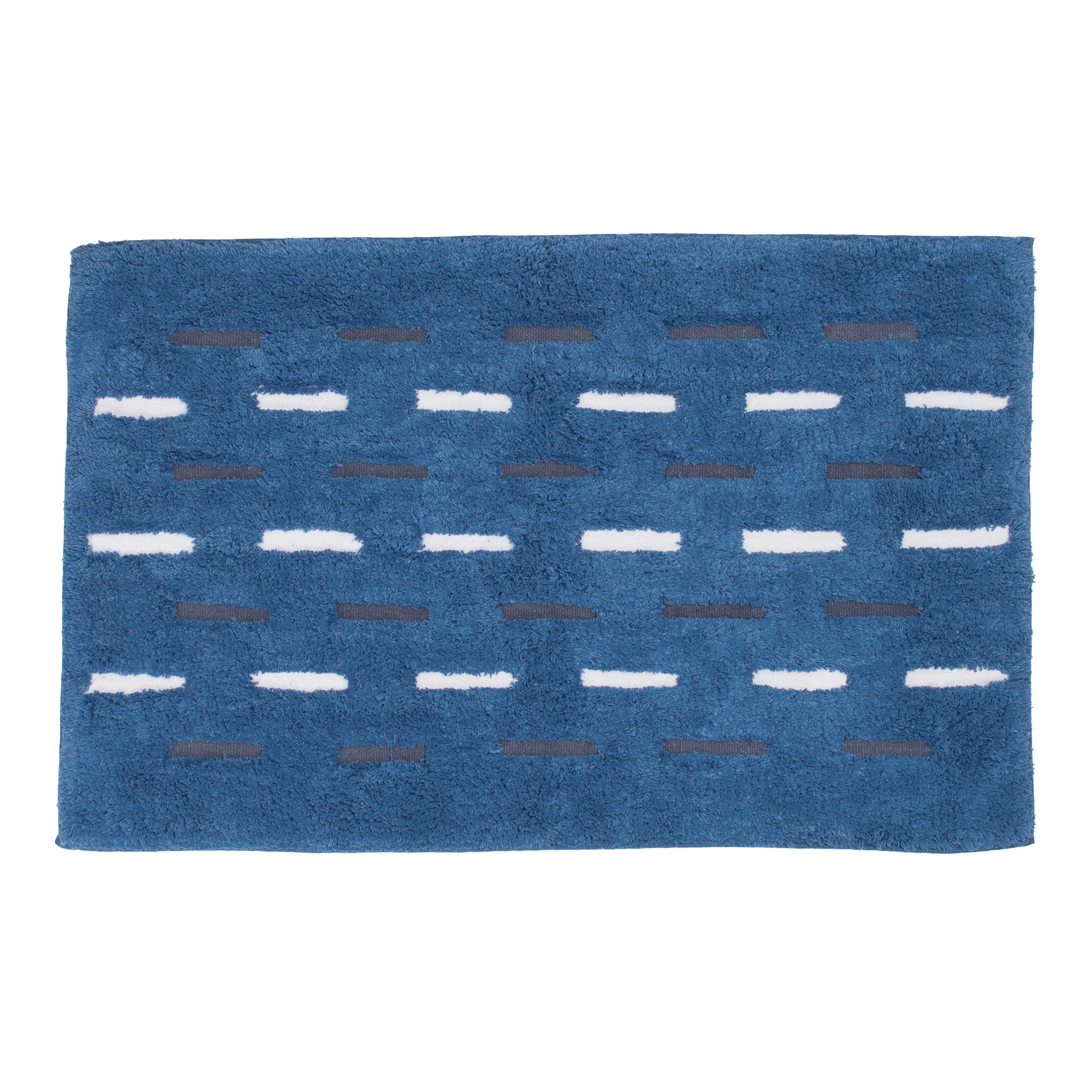 Dash Bath Rug Blue