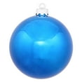 thumbnail image 2 of Vickerman 4.75" Champagne Shiny Ball Ornament, 4 per Bag, 2 of 2