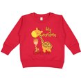 thumbnail image 2 of Inktastic My Grandma Loves Me Giraffe Toddler Sweatshirt, 2 of 4