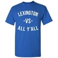 thumbnail image 2 of Lexington Vs All Y'all Mens T-Shirt - Large - Royal, 2 of 6