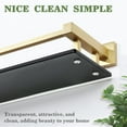 thumbnail image 3 of Bathroom Shelves,Gold Glass Shelf for Bathroom, Modern Floating Shelves,20 inch, 3 of 14