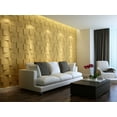 thumbnail image 4 of Dundee Deco's Paintable Off White Geometric Steps Fiber 3D Wall Panel, 1.6 ft X 1.6 ft, Interior Design Wall Paneling Decor Commercial and Residential Application, 2.6 sq.ft. each, 4 of 6