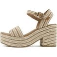 thumbnail image 2 of Soda Castle Women's Castle Jute Open Toe Ankle Strap Platform Wedge, 2 of 5