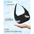 thumbnail image 6 of Bloomr Bag - Small Crescent Puffer Purse Shoulder Bag for Women, Nylon Quilted with Adjustable Shoulder Strap, Puffy Bag, 6 of 7