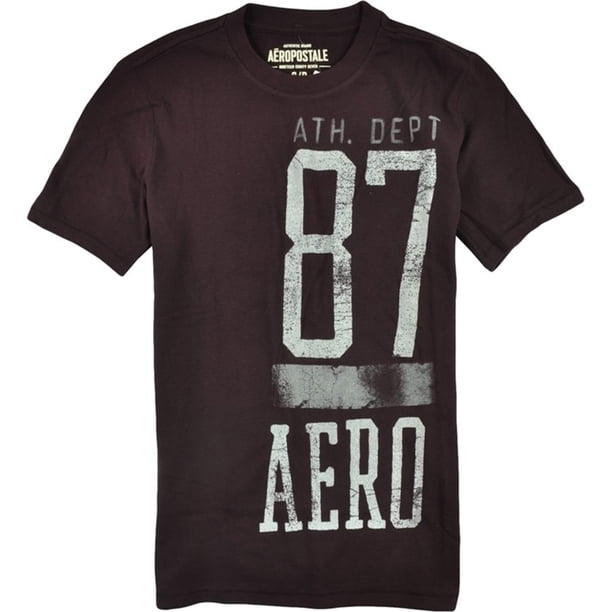 Aeropostale Athletic Dept Weathered Graphic playera para hombre, rojo, grande