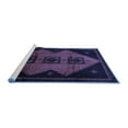 thumbnail image 2 of Ahgly Company Machine Washable Indoor Rectangle Persian Blue Traditional Area Rugs, 8' x 10', 2 of 4