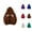 Brown, variant on Womens Hoodie 2025 Vintage Goth Print Y2K Zip Up Hoodies with Pockets Jacket Hooded Sweatshirt Hoodie Women Pullover