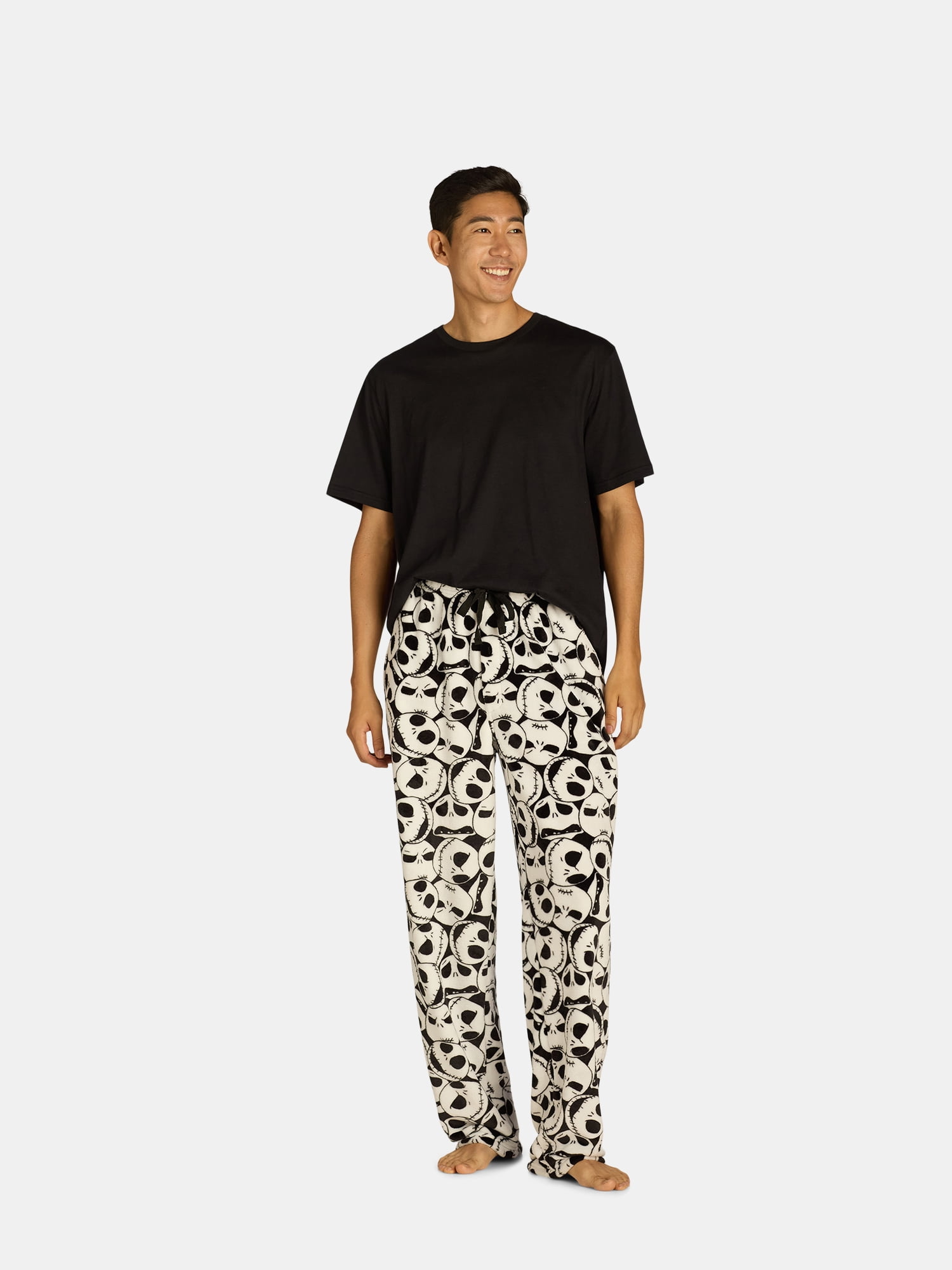Disney Men's Nightmare Before Christmas Jack Skellington Superminky Sleep Pants, Sizes S-XL