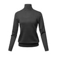 thumbnail image 1 of FashionOutfit Women's Solid Lightweight Turtleneck Long Sleeves Knit Sweater, 1 of 1