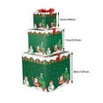 thumbnail image 3 of pdqouc Bobasndm 3Pcs Boxes Plaid Christmas Nesting Boxes with Lids In 3 Assorted Sizes for Holiday Decorative Wrapping Creative Holiday Party Decoration Gifts Party Props Supplies, 3 of 7
