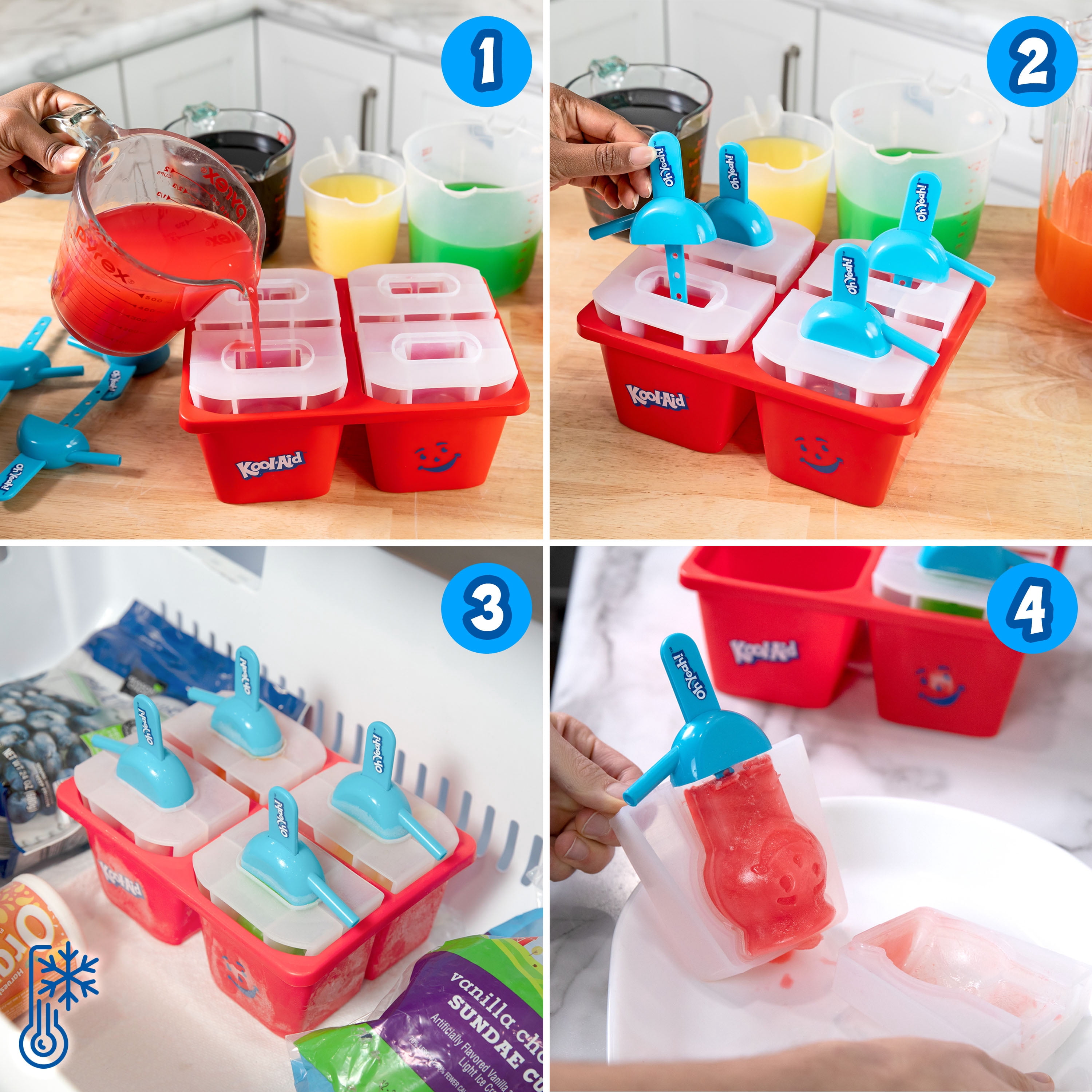 Kool-Aid Sippy Pop with Straw Handle for Sipping - Walmart.com