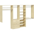 thumbnail image 5 of The Stow PH59-MJ 10-7 ft. L-Shape Walk-In Closet Kit, Honey Blonde, 5 of 5