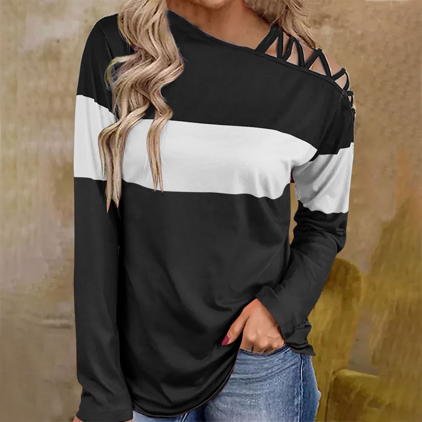 【新品】tope cross strap tunic XZNGL Tunic Tops for Leggings for Women Women Long Sleeves