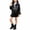 Black1, variant on XYAIYT Girls Leather Jacket Fashion Biker Style Zipper Up Short Coat for Kids Fall Spring Outerwear Going Out