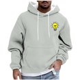 thumbnail image 2 of Men's Hoodies 4XL Big and Tall with Front Pocket Casual Fashion Printed Pullover Drawstring Long Sleeve Hooded Sweatshirts, 2 of 5