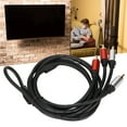 thumbnail image 4 of Cord, Subwoofer Adapter 2RCA Male To 2RCA Male Stereo Cable Double Shielded  For DVD Player For Car Speaker, 4 of 8