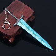 iirukaa Game ER Dark Moon Greatsword Keychain Weapon Keychain Pendant Ornament Game Props Accessories Merch Creative Lightweight