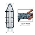 thumbnail image 4 of HELLHERO Iron Pad Covers 15 x 54 inch Non Fading Cloth Cover with Adjustable Fastener(Navy Geometric Diamond Lines), 4 of 5