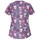 thumbnail image 2 of Pntutb Mujeres Casual Impresión Mangas Cortas O-Cuello Camiseta Suelta Blusa tops Pntutb Pntutb-8863, 2 of 3