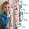 thumbnail image 3 of Blackout Kids Curtains,Dancing Princess Unicorns Pattern Childrens Insulated Curtains Set Of 2,Bedroom Essentials,Toddler Room Decor 42"x63", 3 of 5