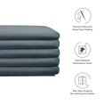 thumbnail image 4 of Modway Banc de Rangement Rembourré en Velours de Performance Mezzo, Bleu Cadet, 4 of 10